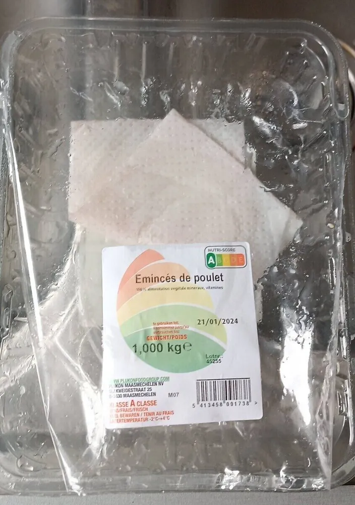 Émincés des poulet