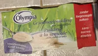 Pudding à la semoule avec édulcorants