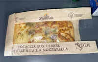 Focaccia aux Herbes, beurre à l'ail & mozzarella