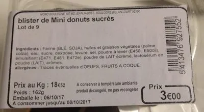 Mini donut sucré