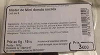 Mini donut sucré