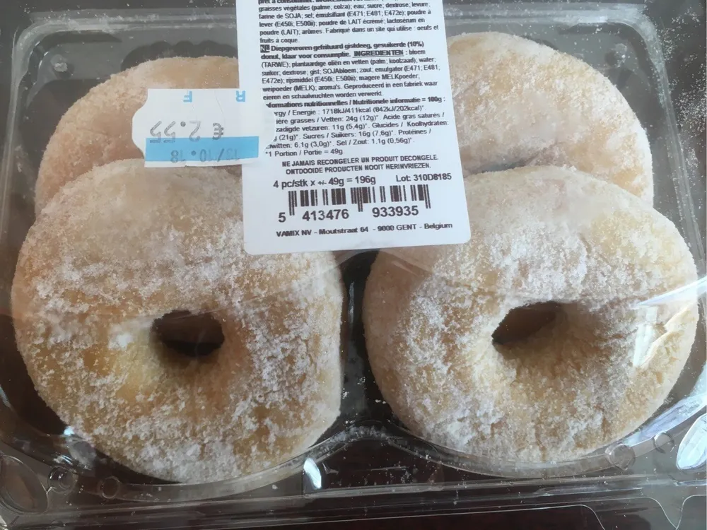 Donut nature sucre