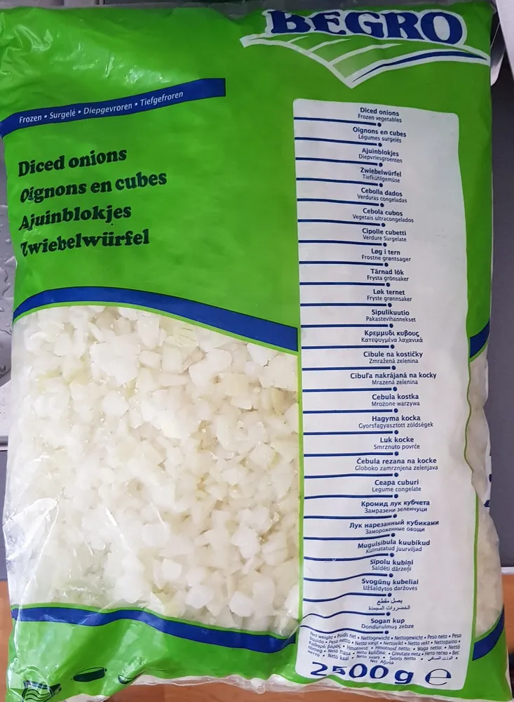 Diced onions