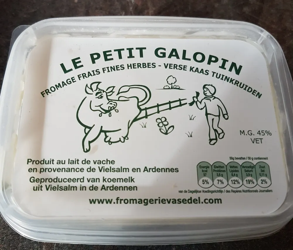 Fromage frais au lait de vache fines herbes