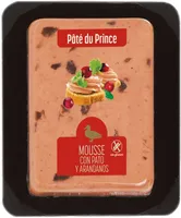 Mousse con pato y arandanos