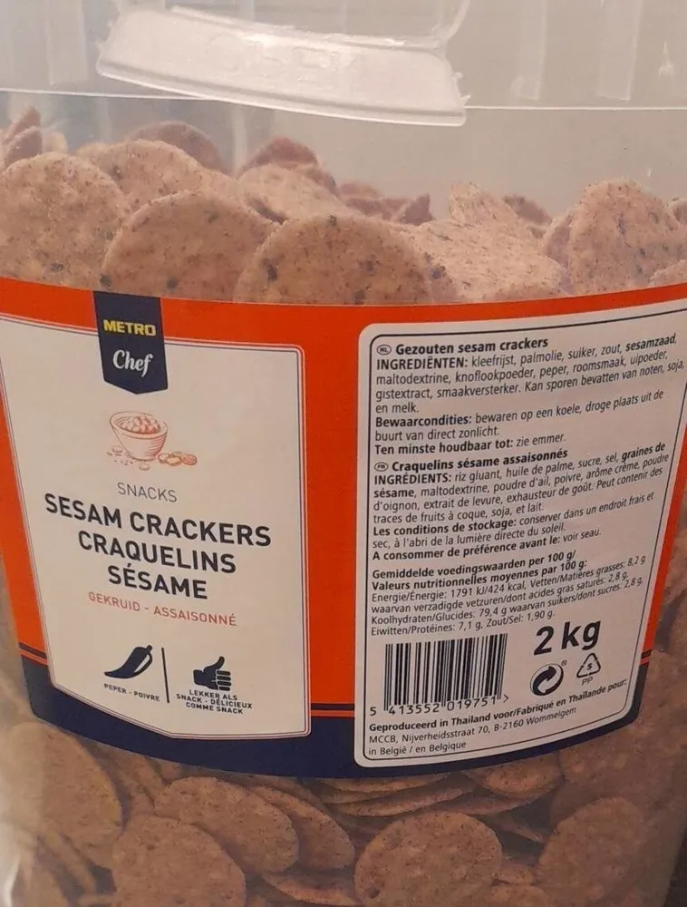 Sesam crackers