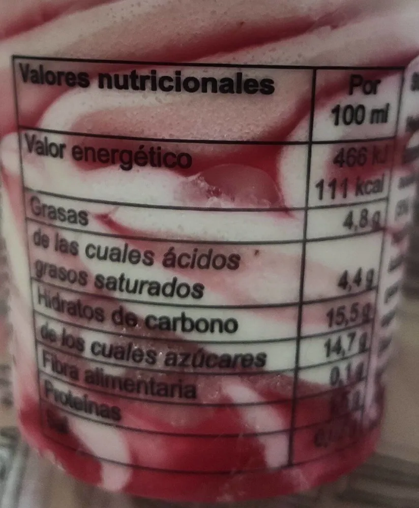 Helado de fresa