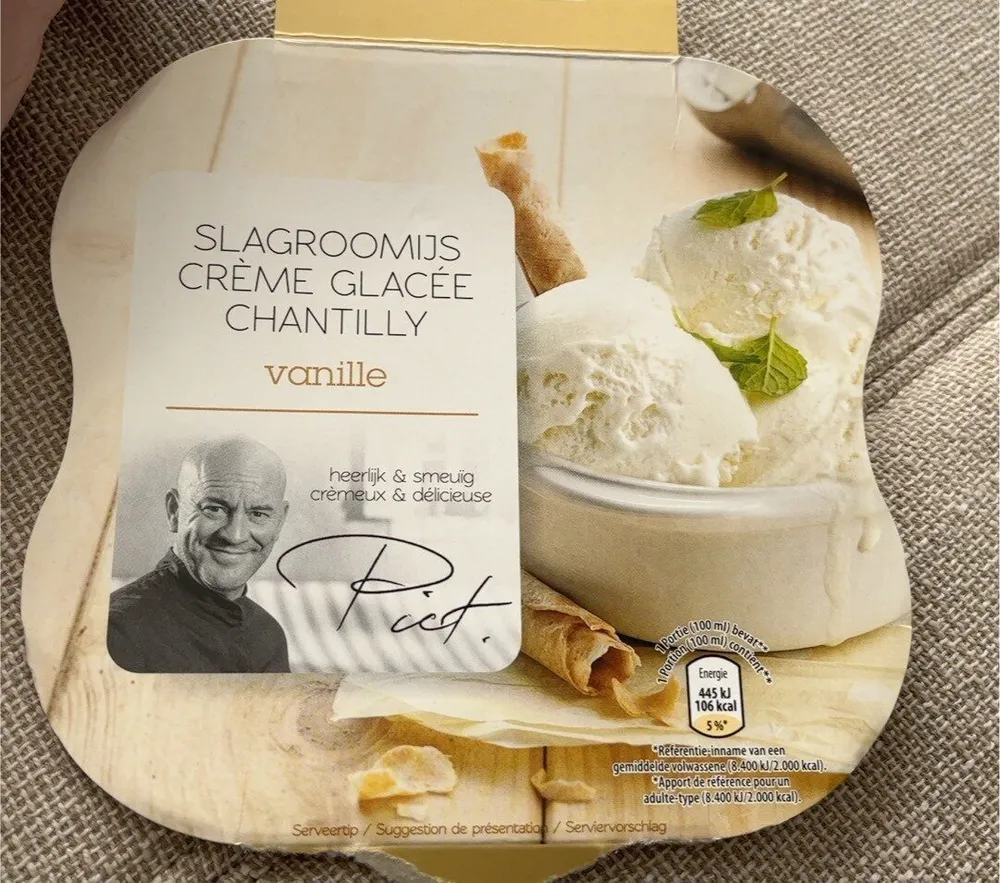 Slagroomijs Crème glacée Chantilly Vanille