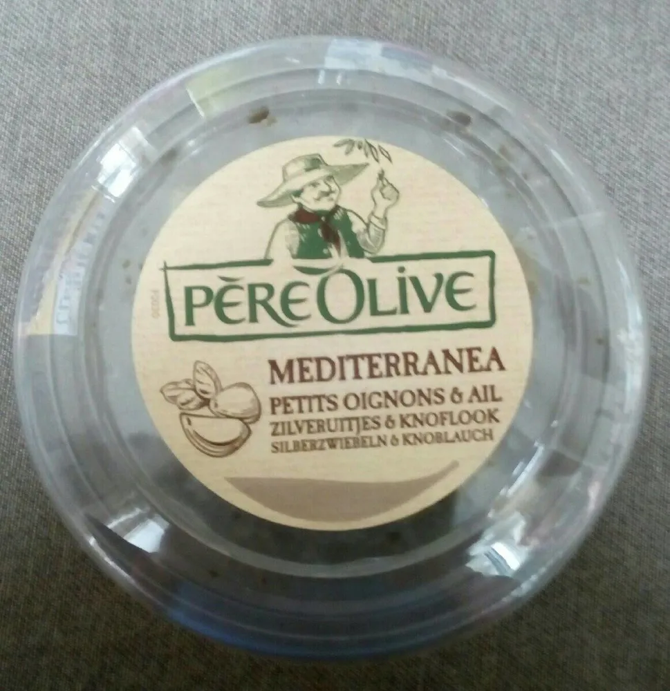 Mediterranea petits oignons et ail - olives vertes