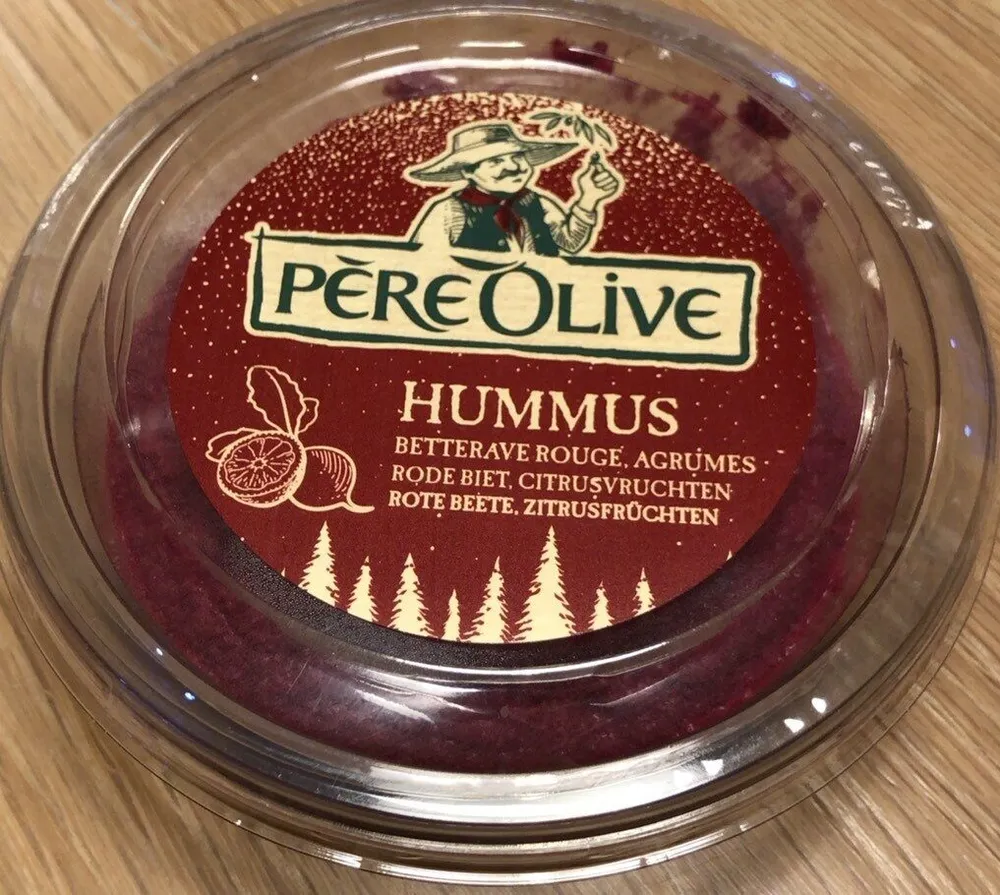 Hummus betterave rouge, agrumes