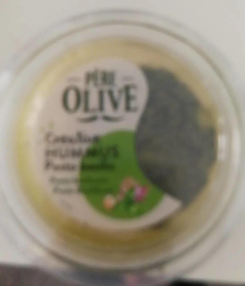Hoummous au pesto basilic