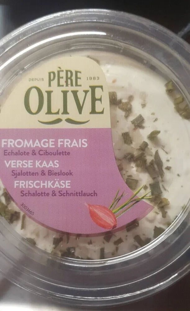 Fromage frais échalote ciboulette