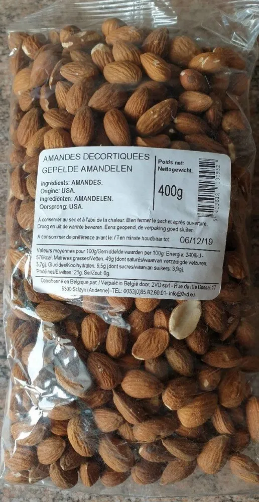 Amandes décortiquées