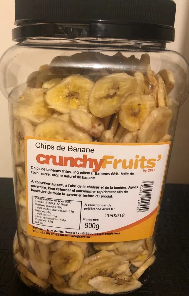 chips de banane Crunchyfruits'
