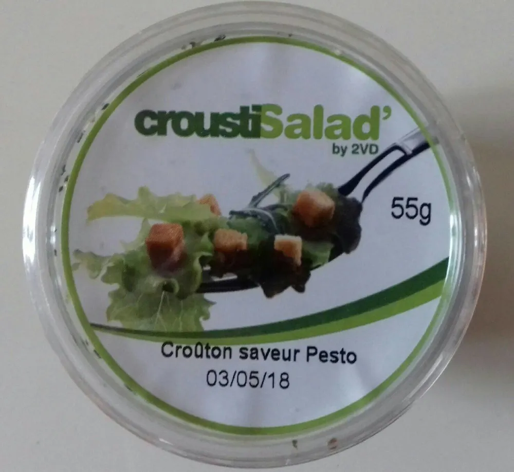 Crouton saveur pesto