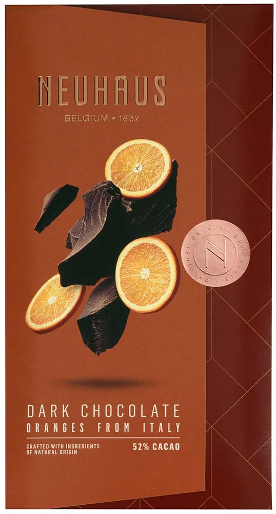 Dark chocolate oranges from Italy
