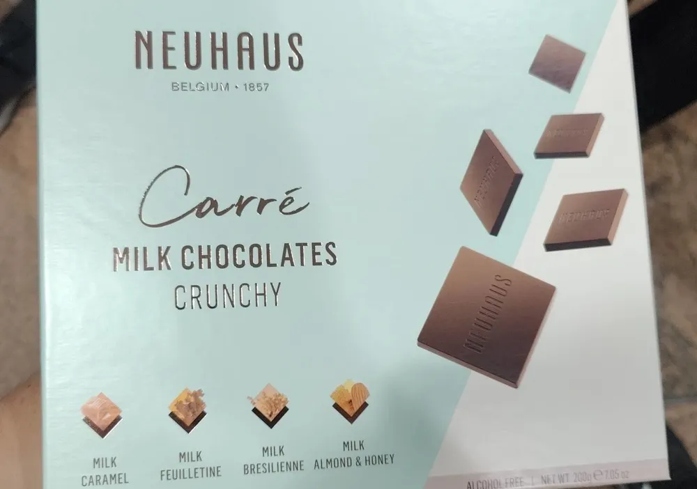 Milk chocolates crunchy