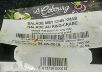 Salade au king crabe
