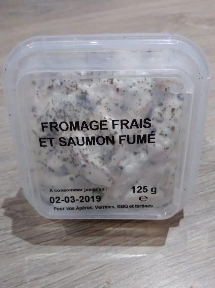 Tartinable fromage frais et saumon fumee