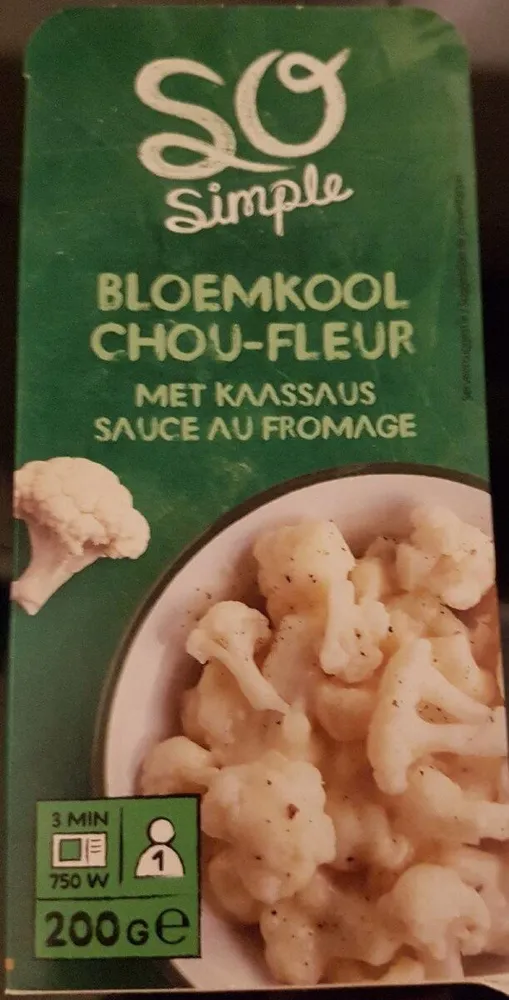 Chou-fleur  sauce au fromage