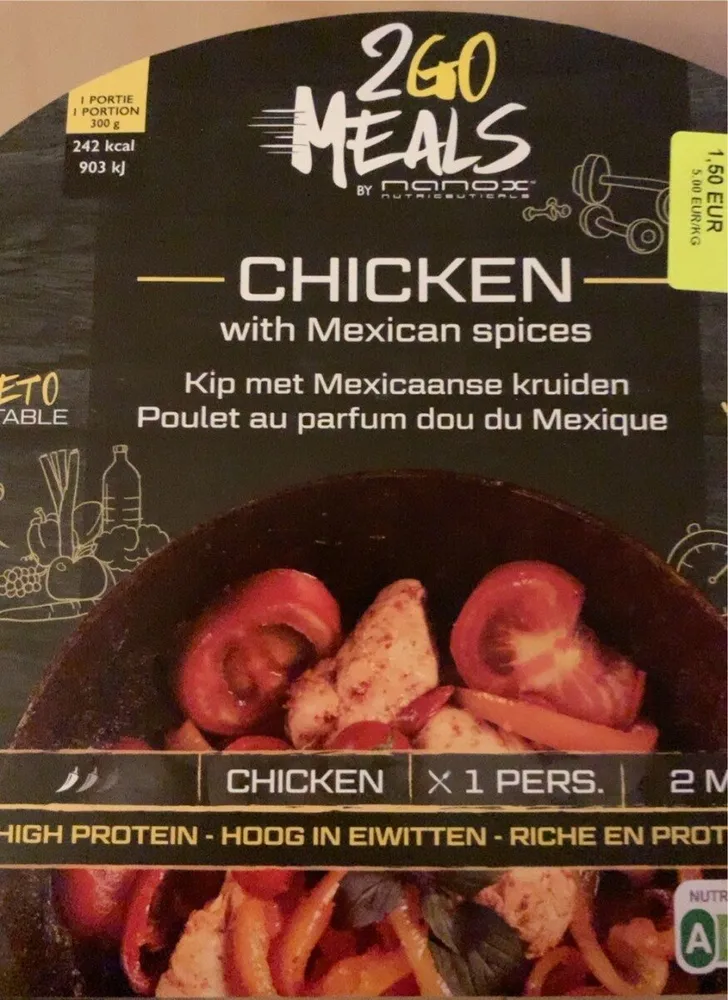 Chicken with mexican spices