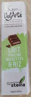 Lait praliné noisettes et riz croquant