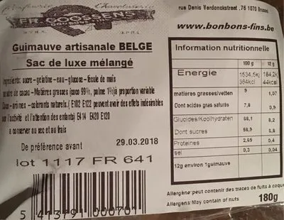 Guimauve artisanale belge