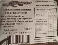 Guimauve artisanale belge