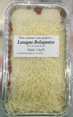 Lasagne Bolognaise à base de viande de porc