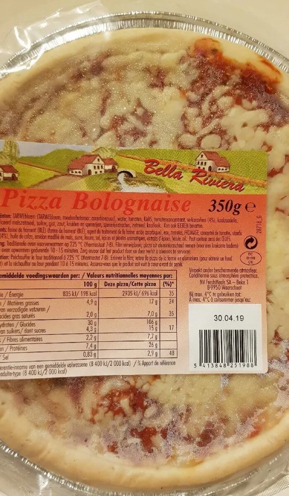 Pizza bolognaise