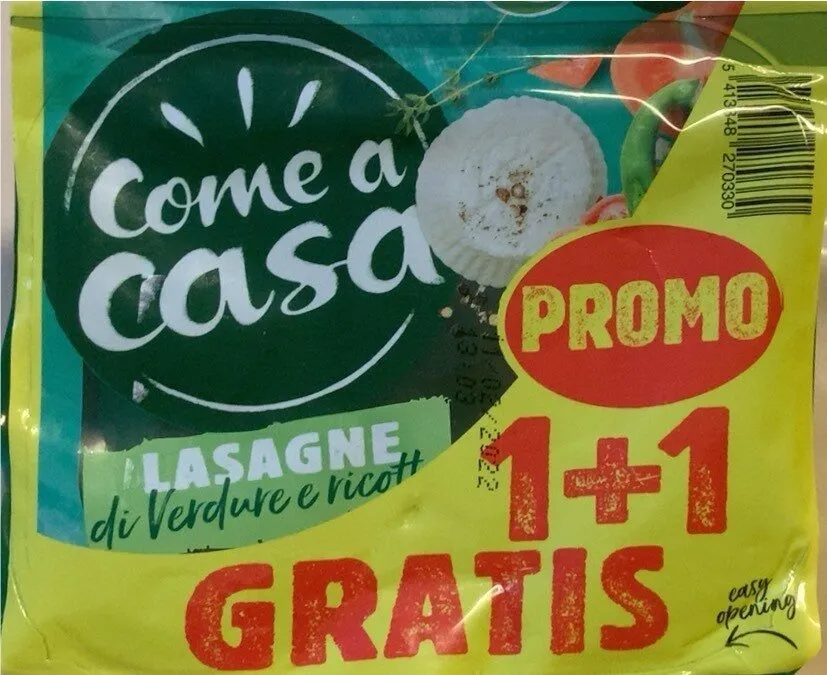 Lasagne di Verdure e ricotta