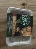 Gratinados Lasagna espinacas y queso