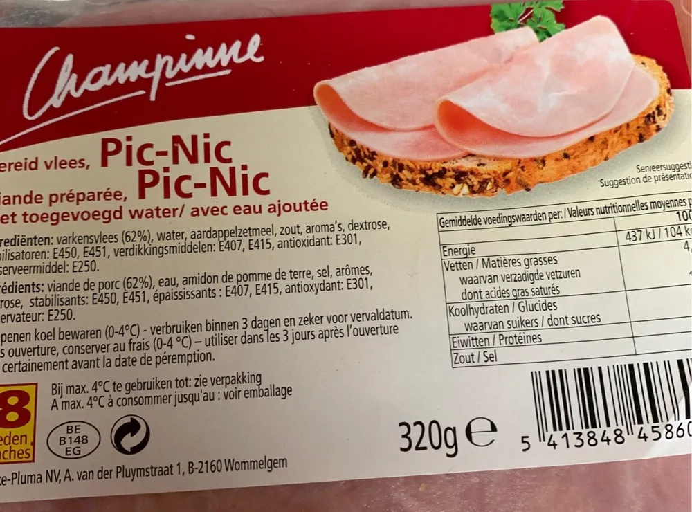 Champinne jambon