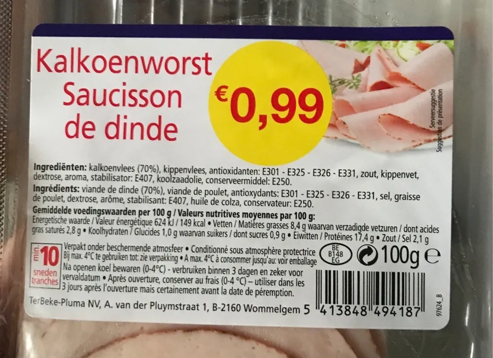 Saucisson de dinde