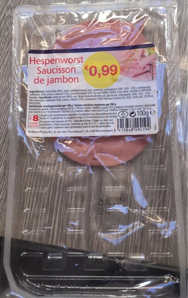 Saucisson de jambon