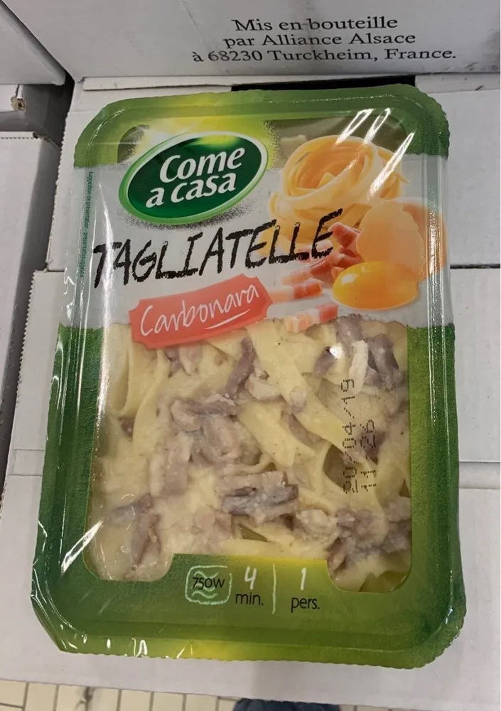 Tagliatelle carbonara