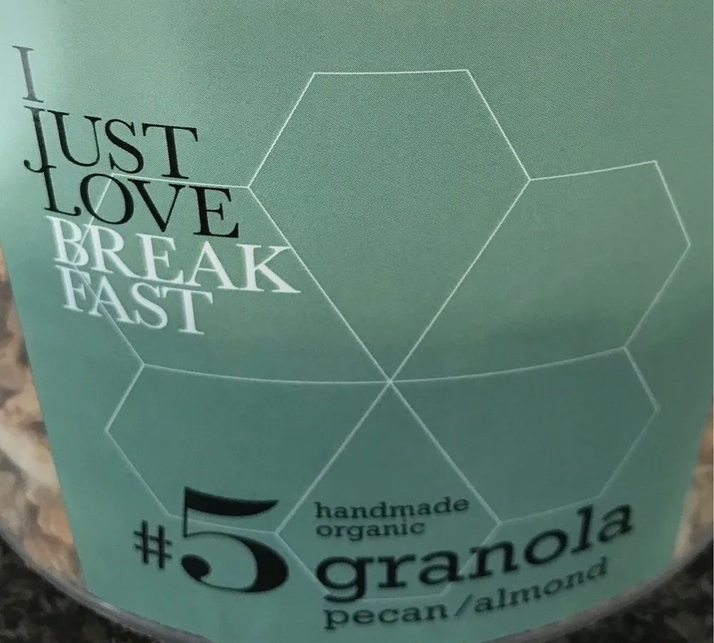 Handmade organic granola