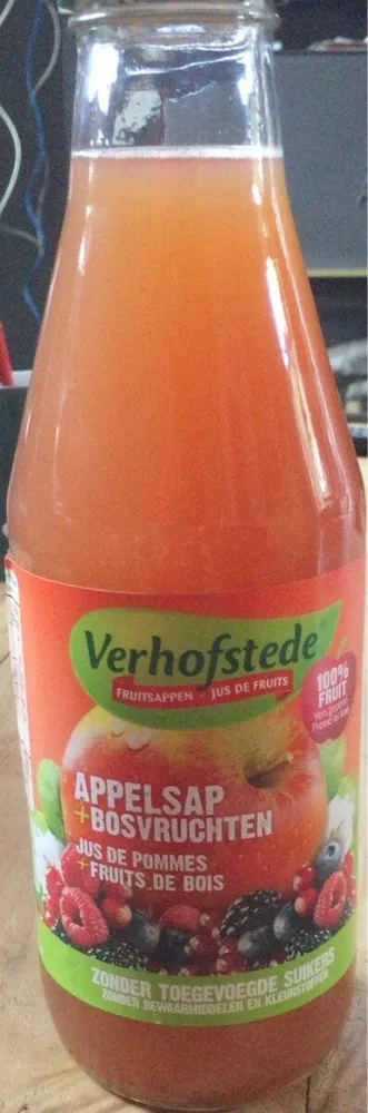 Jus de pommes fruits des bois