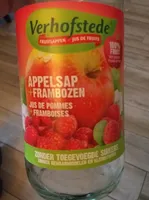 Jus de fruits pommes framboises