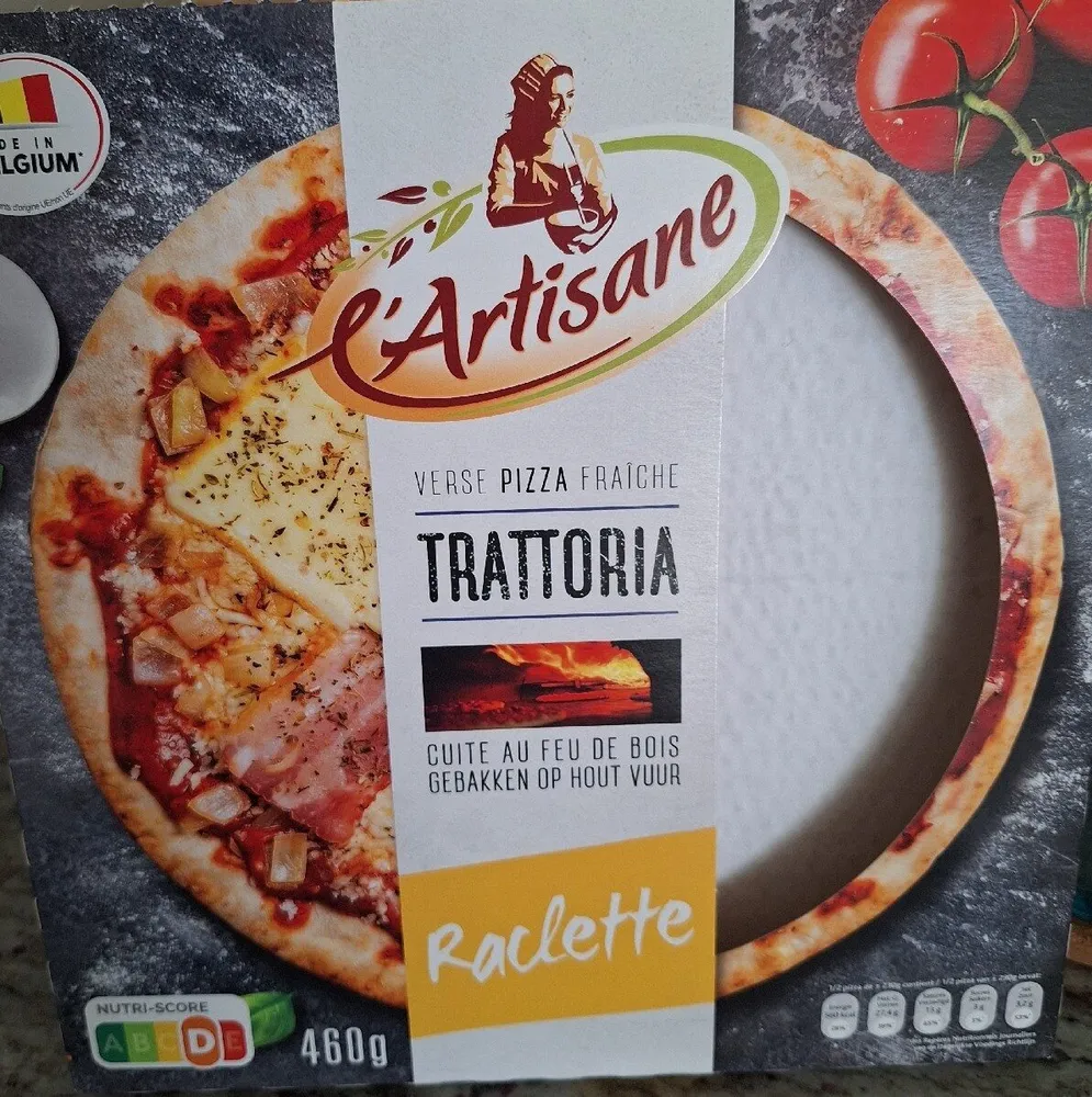 Raclette pizza fraîche