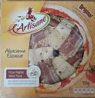 Alsacienne pizza fraîche