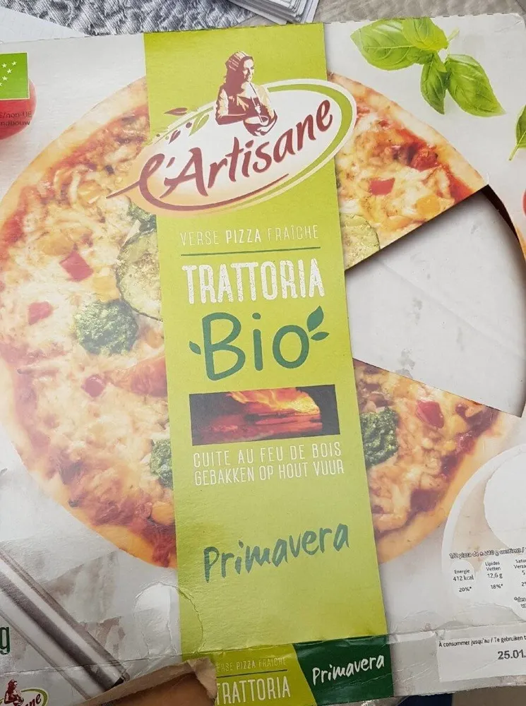 Pizza fraîche bio primavera