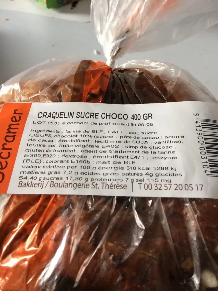 Craquelin sucre chocolat