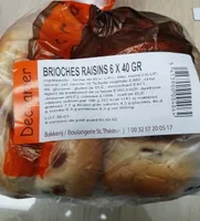 Brioche raisins
