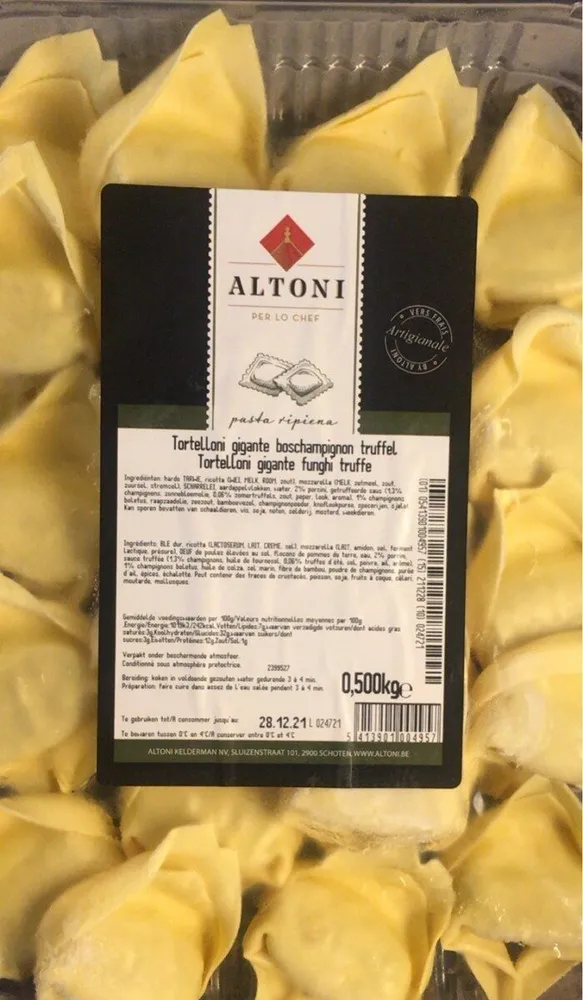Tortelloni gigante boshampigon truffel