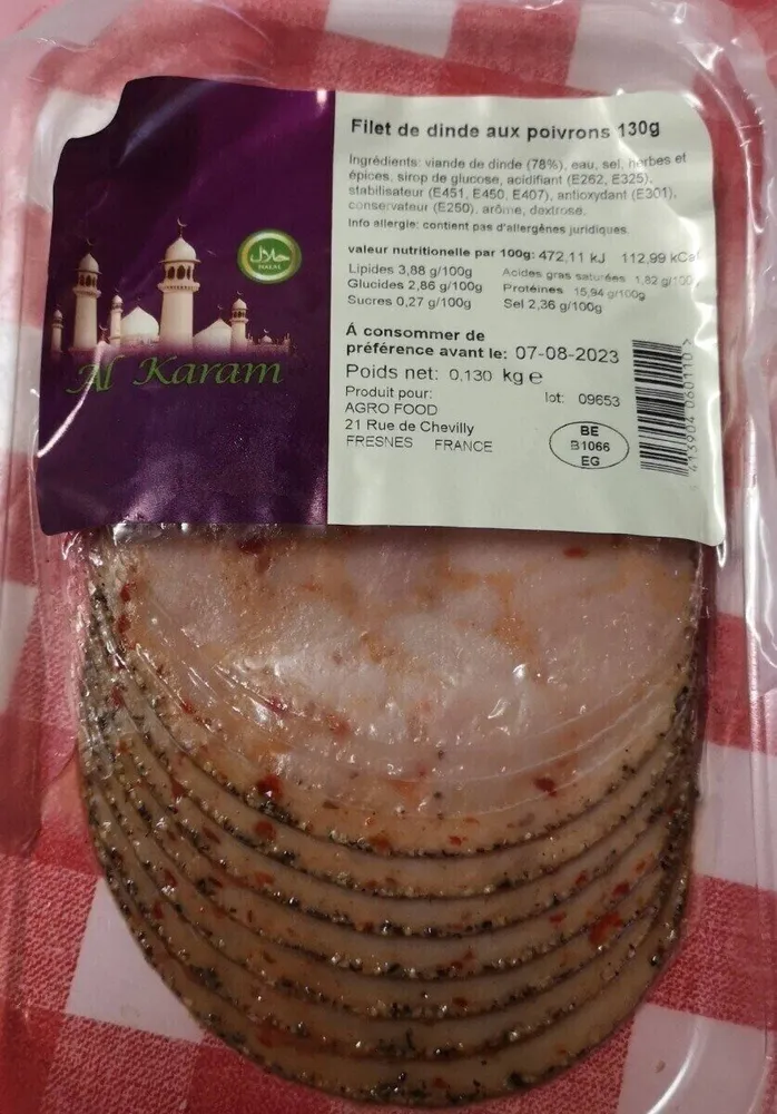 Filet de dinde aux poivrons
