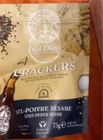 Crakers sel poivre sésame