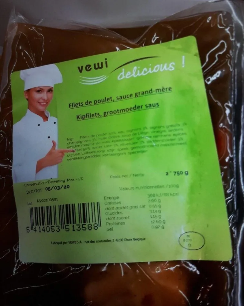 Filets de poulets sauce grand-mère