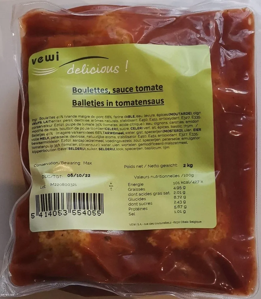 Boulettes sauce tomate