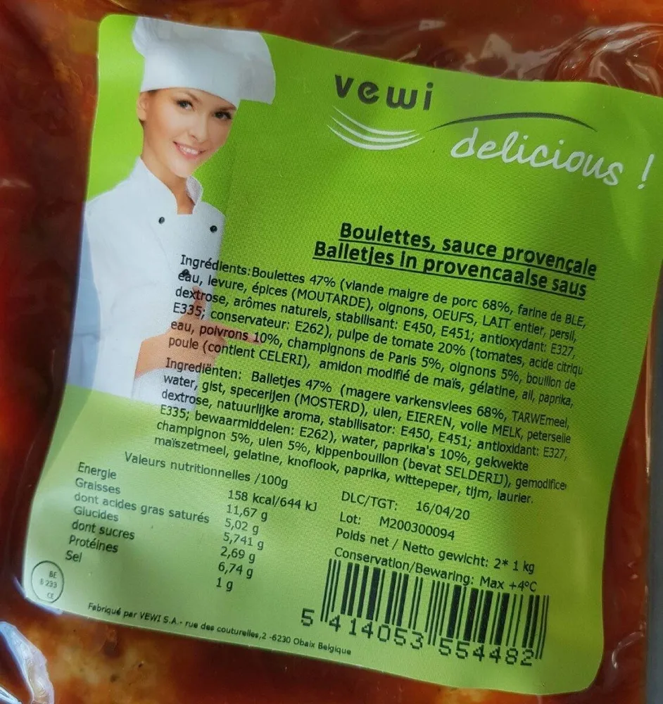 Boulettes, sauce provençale